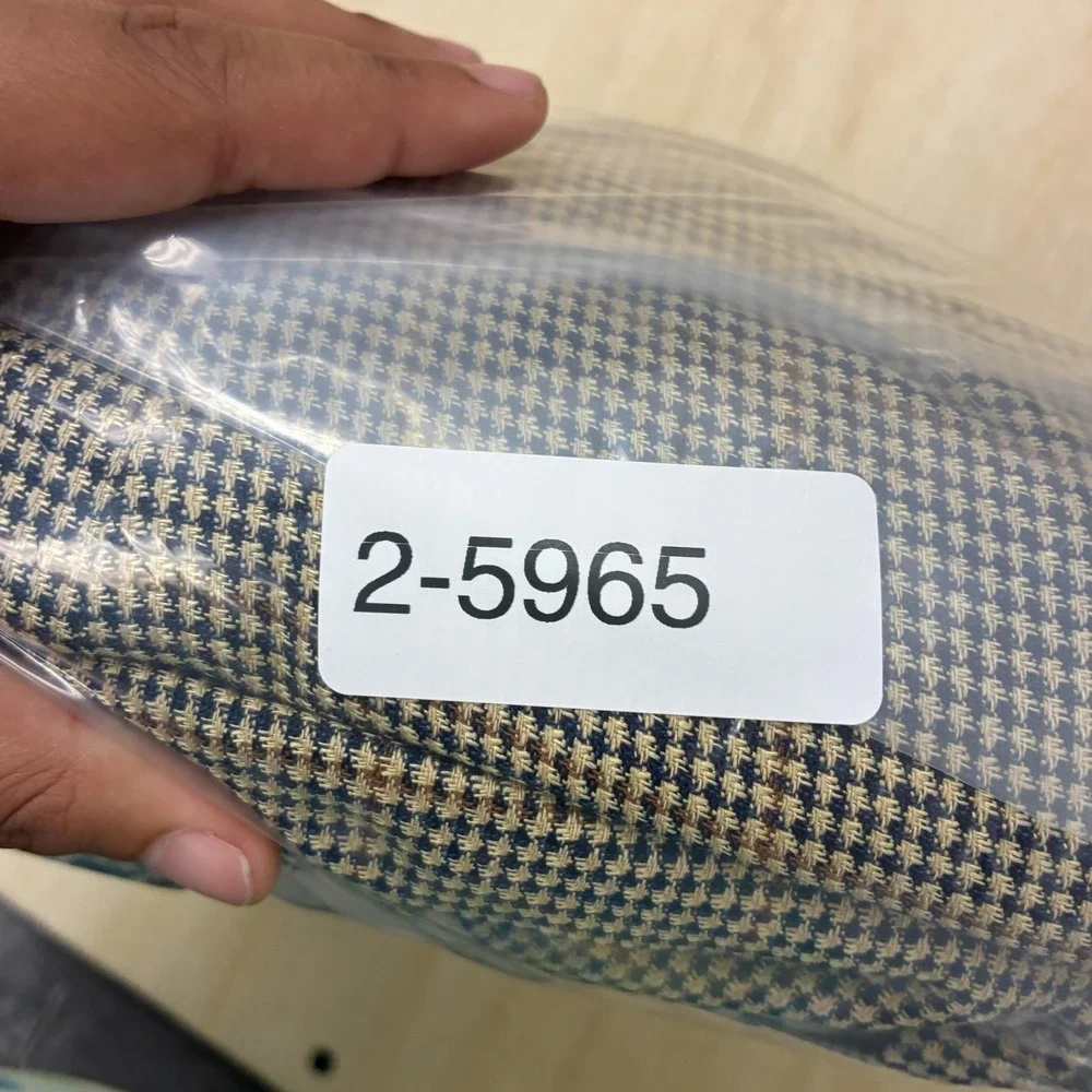 Nautica Blazer Mens 42L Brown Check Silk Wool Tweed Sport Coat Jacket Classic
